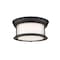 Z-Lite Sonna 2 Light Flush Mount, Matte Black & Matte Opal 2011F10-MB - alternate 1